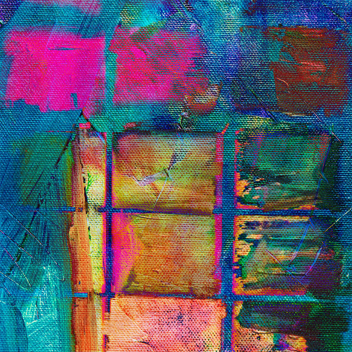 Abstract Oils On Canvas