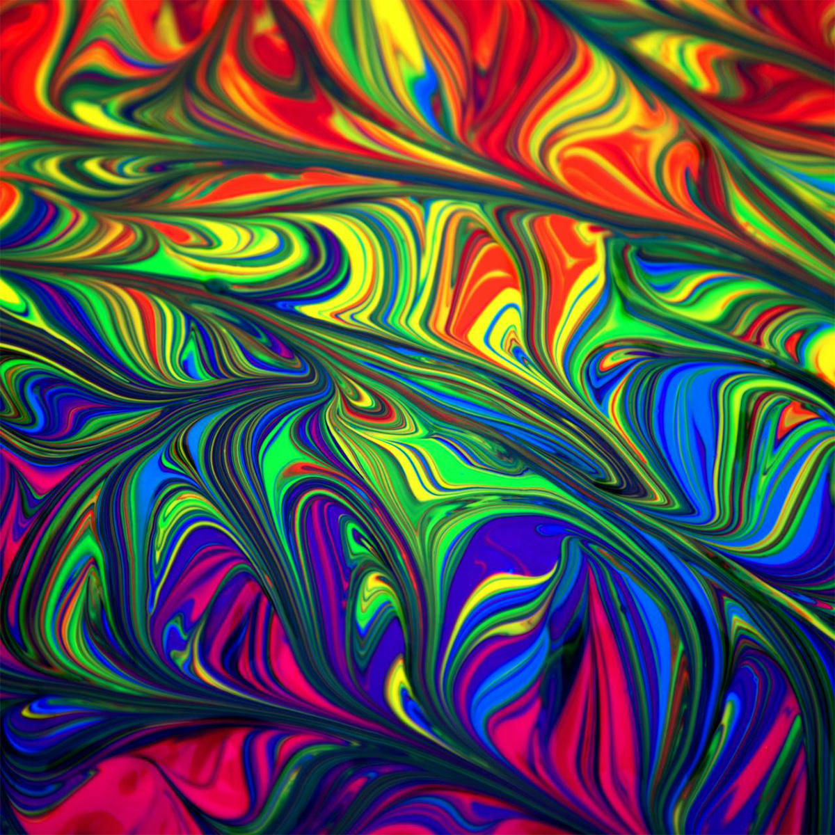 Hypercolor Fluid Art